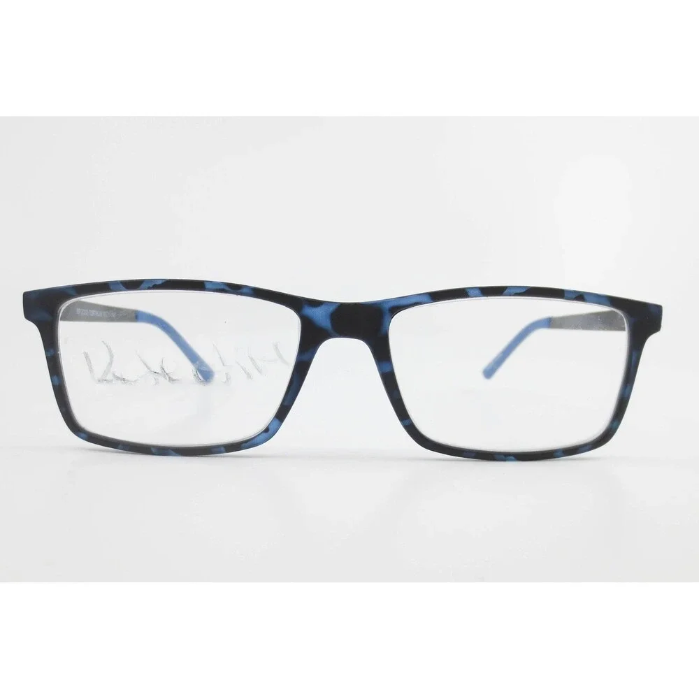 Modern Blue Tortoise Rectangular Eyeglasses Frames MP 20209 55-17-145